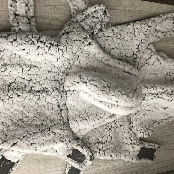 BumbleBella by Jill Martin Sherpa Pet Jacket w/Closure -Grey (Sz X-Small) M91907 - Picture 3 of 4